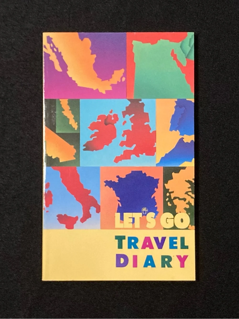 ⭐️ Vintage 1988 Harvard Student Agency Let’s Go Travel Diary Rainbow Paperback
